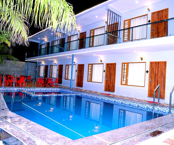 Resort by the river